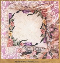 Vtg 1991 Something Special Candamar Multi Floral Pillow Candlewick KIT 1... - $15.99