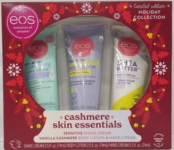 Eos Cashmere Skin Essentials Holiday Body Collection, Limited Edition - £16.66 GBP