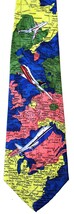 Airline Route Map Aviation Airplane Transport BLUE Necktie - $19.99