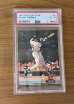 1991 Stadium Club Frank Thomas #57 VG-EX 4 PSA Graded Baseball Card - $15.00