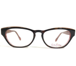 Lilly Pulitzer Petite Eyeglasses Frames KATYA TO Pink Brown Tortoise 49-16-135 - £36.35 GBP