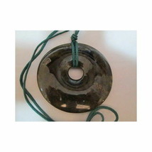 Vintage Antque Chinese  DISK ring Nephrite Jadeite JADE Pendant - £180.18 GBP