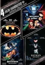 4movie 8hr Dvd Batman Robin Forever Returns Alicia Silverstone Michelle Pfeiffer - $47.47