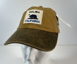 NWT Ouray Malibu California Leather Weekender Strapback Cap Hat - $19.79