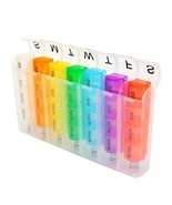 Weekly Pill Box Organizer 7 Day Organizer Case Pop Up Medicine Storage Container - $12.97 CAD