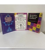 3 Assorted Deco Design Books  Art Deco Nouveau Typographic Ornament, Floral - $490.07 MXN