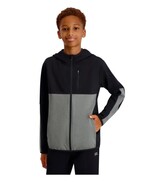 Russell Boys Girls Hoodie Black Full-Zip Pockets Long Sleeves Active - $742.27 MXN