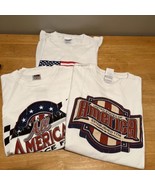 Vintage Lot Americana TShirts Large 3 2000s Lifters Hanes - $29.69