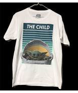 Star Wars The Mandalorian Boy&#39;s The Child T-Shirt White Boys XXL 18 Yoda - £20.93 GBP