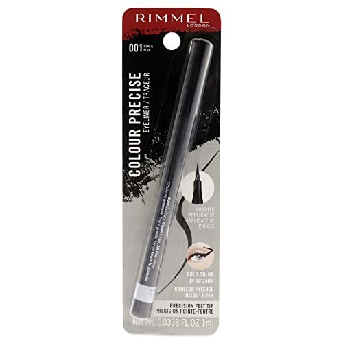 Rimmel London Color Precise Eyeliner - 001 Black Eyeliner Women 0.03 oz - $5.87