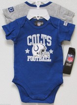NFL Indianapolis Colts Onesie Set of 2 Football First; Nap Later! 0-3M b... - £19.88 GBP