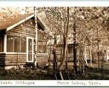 RPPC Siesta Cottages Three Lakes Wisconsin WI 1949 Postcard J2 - £10.64 GBP