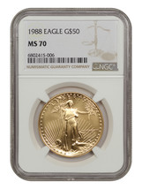 1988 $50 Gold Eagle NGC MS70 - £4,785.75 GBP