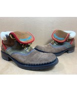 DSQUARED2 Mens Stitched Leather Lace up Ankle Boots - US Size 8 - RARE - $885.13 CAD