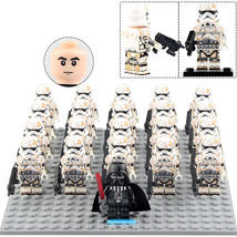 Star Wars Stormtrooper (Battle Damaged) Army Lego Moc Minifigures Toys Set 21Pcs - £26.37 GBP