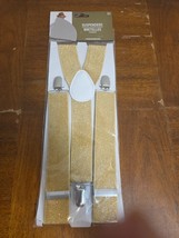 Gold Suspenders, Fits Adults &amp; Kids By Amscan New And Sealed - $129.33 MXN