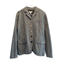 Sundance Blazer Jacket Mixed Button Heather Gray Blue Linen Size XL - £29.11 GBP