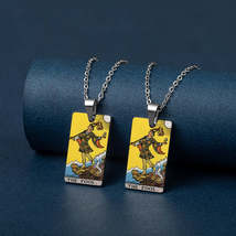 Tarot Card Necklace | Colorful Major Arcana Pendants | Witchy Jewelry For Spirit - £13.83 GBP