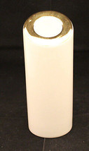 Arabia Finland Porcelain Cylinder shaped Candle Holder White Gold Trim 1... - $57.89