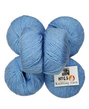 Baby Soft 100% Acrylic Wool | Wool Ball Hand Knitting (Steel Blue) (6 Pc) - £15.91 GBP