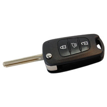 3 Buttons Folding Flip Key FOB Shell Remote Case for Hyundai i20 i30 i35 - £16.50 GBP