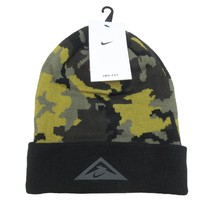 Nike Trail Running Beanie One Size Fit Olive Black Camo Dri-Fit NEW DV33... - $24.95