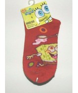 Spongebob Toddler Boys 1 Pair Socks Red Jellyfish Catching Sock Size 6-8... - £2.98 GBP