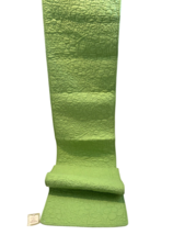 C &amp; F Enterprises Hand Crafted Table Runner Green Cotton Floral Reversib... - $27.27