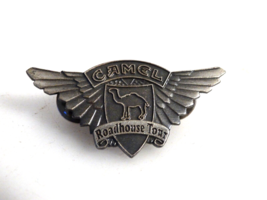 Camel Roadhouse Tour Biker Vest Motorcycle Wings Lapel Pin   1998 - $6.93