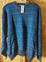 Mackinaw hand framed knit large size ramie/cotton blend sweater - €26,40 EUR