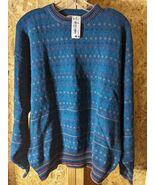 Mackinaw hand framed knit large size ramie/cotton blend sweater - €26,40 EUR