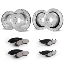 VEVOR Front and Rear Brake Replacement Kit, 13.2" Front Rotors 13.9" Rea... - $299.90
