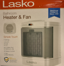 Lasko - CD08210 - Ceramic Bathroom Space Heater with Fan - White - $59.95