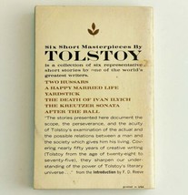 Tolstoy Six Short Masterpieces 1963 1st Printing Vintage Dell Paperback Book image 2