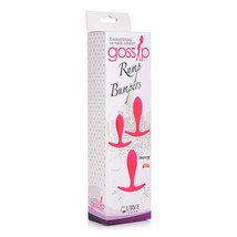 Curve Toys Gossip Rump Bumpers 3-Piece Silicone Anal Training Set Magenta - £22.34 GBP