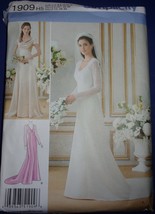 Simplicity Misses Lined Wedding &amp; Bridesmaids Gowns Size 6-14 #1909 Uncut - £4.80 GBP