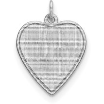 Sterling Silver Heart Charm Jewerly 20mm x 17mm - £17.36 GBP