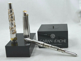 Caran D&#39;ache Horlogerie 1010 SILVER/RHODIUM Limited Edition Fountain 170/500 - £15,551.43 GBP