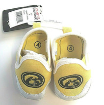 Baby Cloth Slip-on Infant Shoes Iowa Hawkeyes NCAA Logo Campus Footnotes  - £7.13 GBP