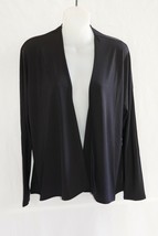 Rebecca Moses Open Front Polyester Cardigan Shrug Size M ~ Black - £14.46 GBP