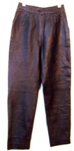 Siena Black Leather Pants Sz 8  100% Genuine Leather Pants - $123.75
