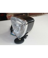 Triangle Headlamp Light Black Round Back Custom Motorcycle Chopper Bobbe... - €65,56 EUR