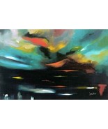 Debra Stroud-Tempest-Hand Embellished LE Giclee/Canvas/Hand Signed/Authe... - £295.11 GBP