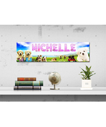 Puppies - Personalized Name Poster, Customized Wall Art B... - $18.00+