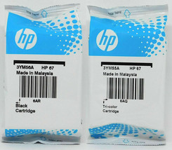 HP 67 Combo 2 pack Black &amp; Color OEM Genuine Printer cartridge for Envy deskjet - £46.58 GBP