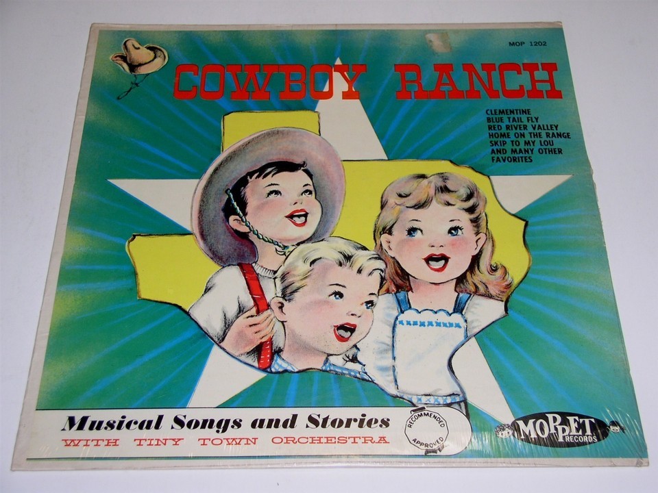Cowboy Ranch Record Album Vinyl LP Musical Songs Stories Moppet 1202 SEALED - $49.99