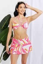 Marina West Swim Disco Dive Bandeau Bikini and Skirt Set - £45.91 GBP