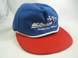 AC Delco Powers The Winners Hat Red Blue Snapback Baseball Cap Made USA - £17.76 GBP