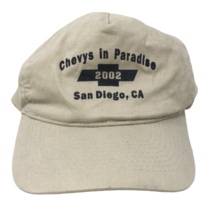 VTG Chevys In Paradise 2002 Beige Adjustable Strap Hat Otto Classic Cars - $34.64