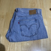 Vintage Levi&#39;s Two Horse Brand Blue Jeans Men&#39;s 33x30 Leather Tab - $22.54